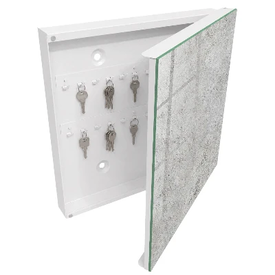 Armario llaves de pared Superficie gris