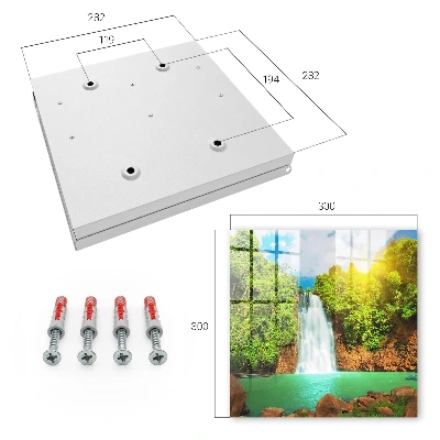 Armario llaves de pared Cascada tropical