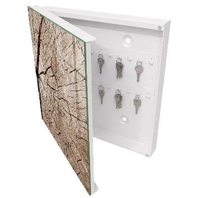 Armario llaves de pared Veta de madera