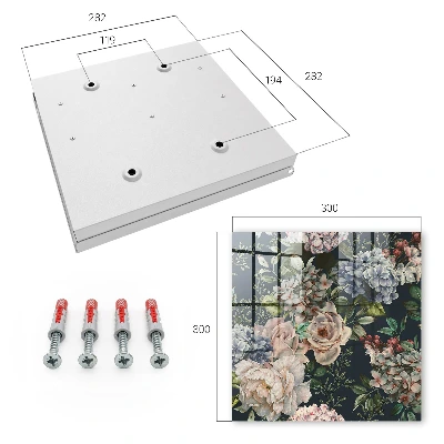 Caja de llaves Estampado floral