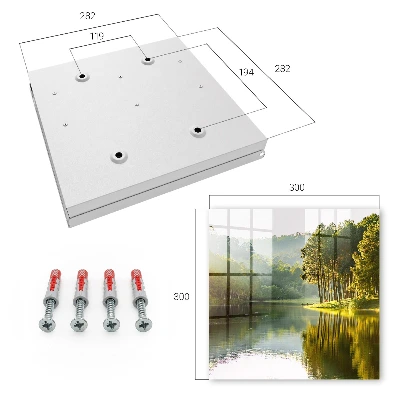 Caja de llaves Paisaje verde