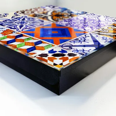 Armario de llaves Azulejos coloridos
