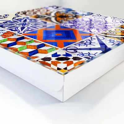 Armario de llaves Azulejos coloridos