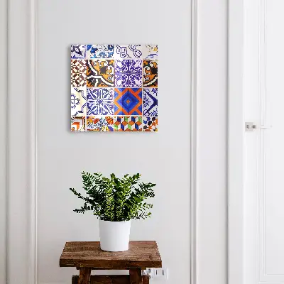 Armario de llaves Azulejos coloridos