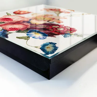 Caja de llaves Flores coloridas