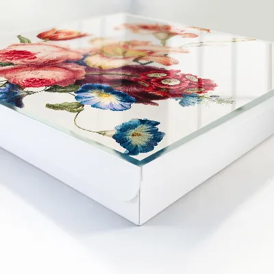 Caja de llaves Flores coloridas
