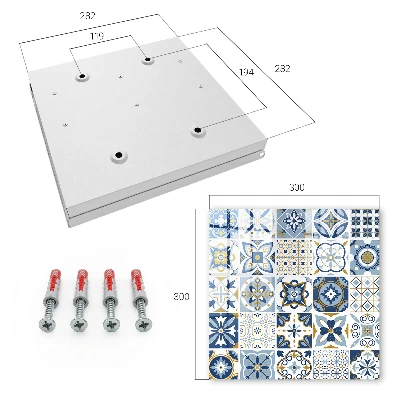 Caja de llaves Azulejos coloridos