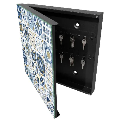 Caja de llaves Azulejos coloridos