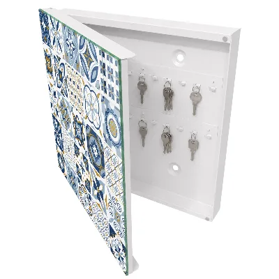 Caja de llaves Azulejos coloridos