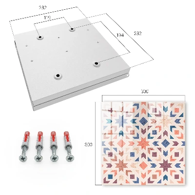 Caja de llaves Patrón geométrico