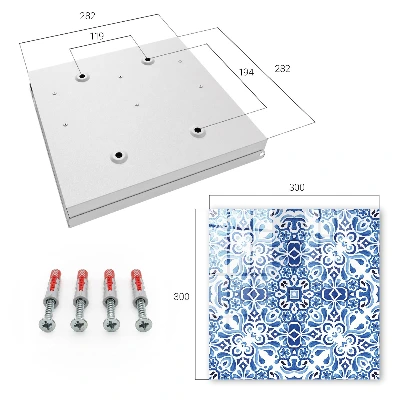 Caja de llaves Adornos de azulejos