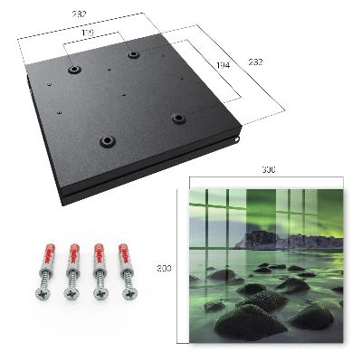 Armario llaves de pared Auroras boreales