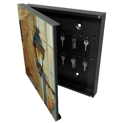 Armario llaves de pared Lámpara retro