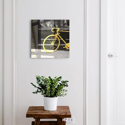Caja de llaves Bicicleta amarilla