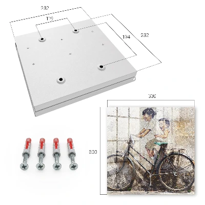 Armario llaves de pared Niños y bicicleta