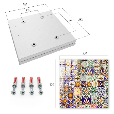 Caja de llaves Azulejos coloridos