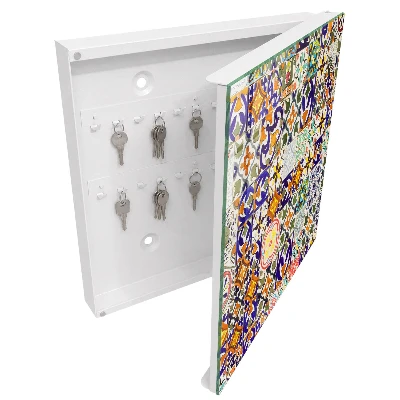 Caja de llaves Azulejos coloridos