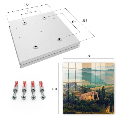Caja de llaves Paisaje toscano