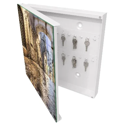 Armario llaves de pared Calle nocturna
