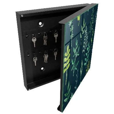 Caja de llaves Hojas de acuarela