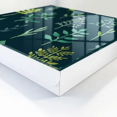 Caja de llaves Hojas de acuarela