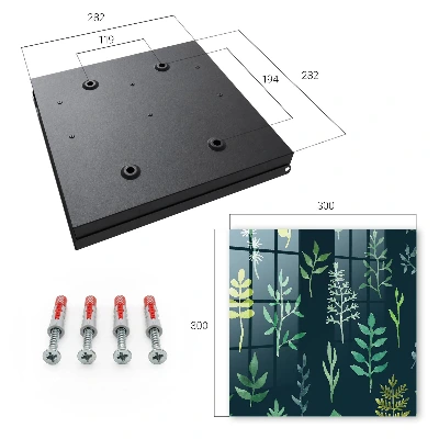 Caja de llaves Hojas de acuarela