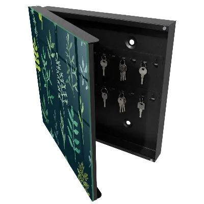 Caja de llaves Hojas de acuarela
