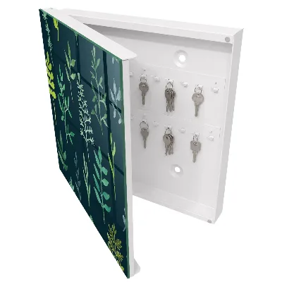 Caja de llaves Hojas de acuarela