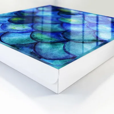 Caja de llaves Escamas azules