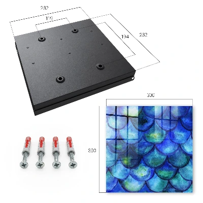 Caja de llaves Escamas azules