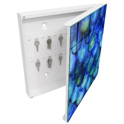 Caja de llaves Escamas azules