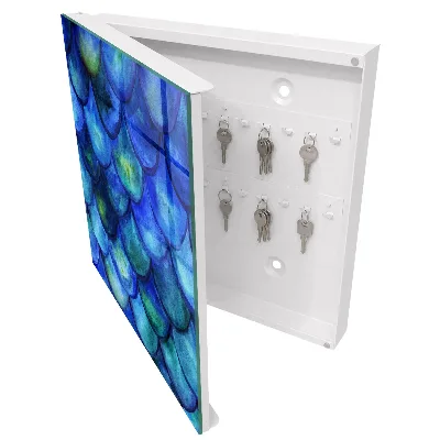 Caja de llaves Escamas azules