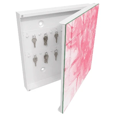 Armario llaves de pared Céfiro rosa