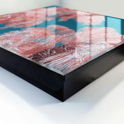 Caja de llaves Composición tropical