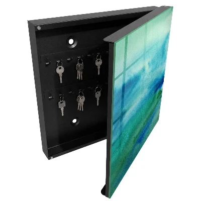 Caja de llaves Azul acuarela