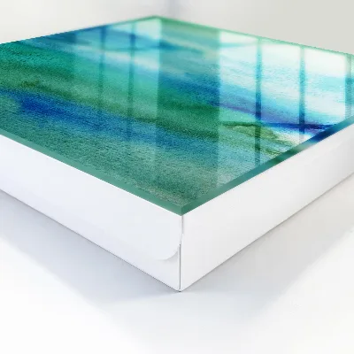 Caja de llaves Azul acuarela