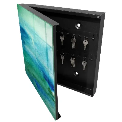 Caja de llaves Azul acuarela