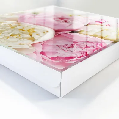 Armario llaves de pared Flores en tonos pastel