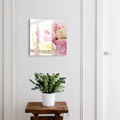 Armario llaves de pared Flores en tonos pastel