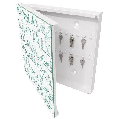Caja de llaves Pájaros en las ramas