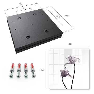 Armario de llaves Flores minimalistas