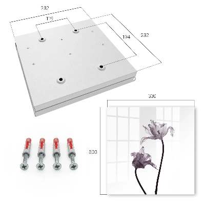Armario de llaves Flores minimalistas