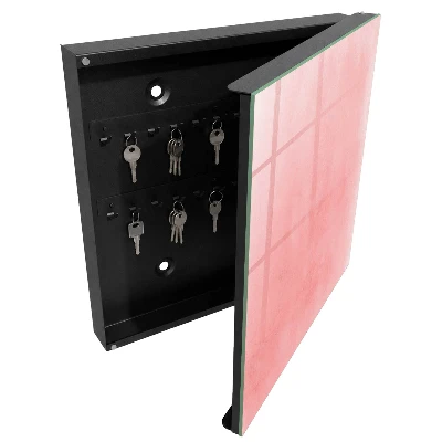 Armario llaves de pared Fondo rosa