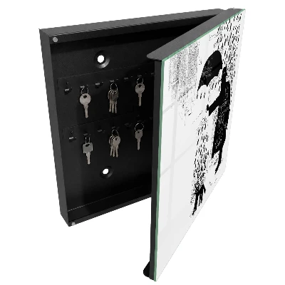 Caja de llaves Silueta negra