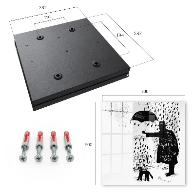 Caja de llaves Silueta negra