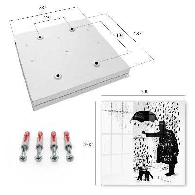 Caja de llaves Silueta negra