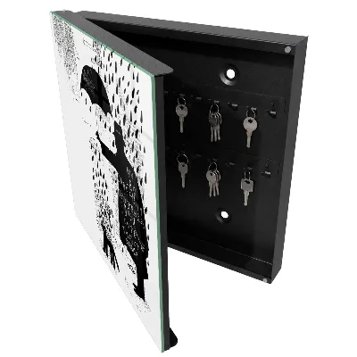 Caja de llaves Silueta negra
