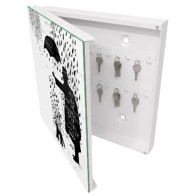 Caja de llaves Silueta negra