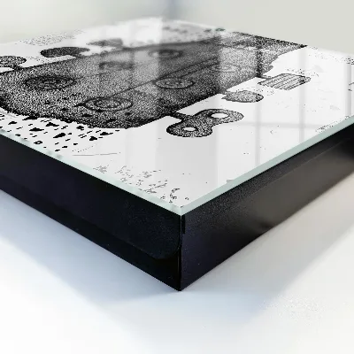 Caja de llaves Ilustración de guitarra