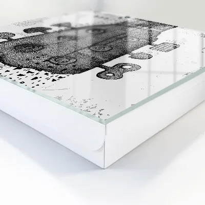 Caja de llaves Ilustración de guitarra
